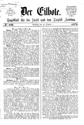 Der Eilbote Dienstag 22. Oktober 1872