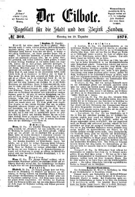 Der Eilbote Sonntag 29. Dezember 1872