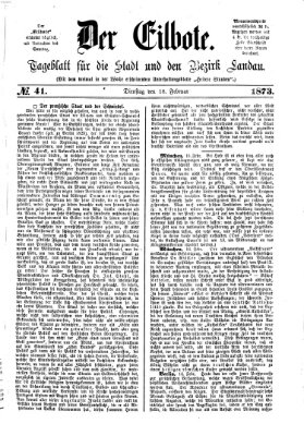 Der Eilbote Dienstag 18. Februar 1873