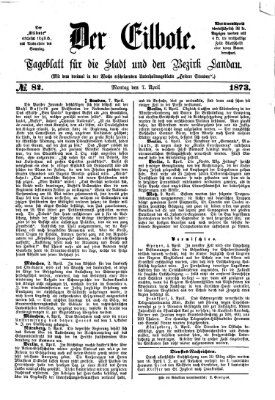 Der Eilbote Montag 7. April 1873