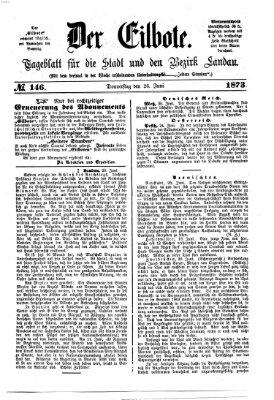 Der Eilbote Donnerstag 26. Juni 1873