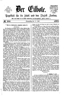 Der Eilbote Donnerstag 17. Juli 1873