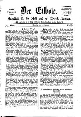 Der Eilbote Dienstag 19. August 1873