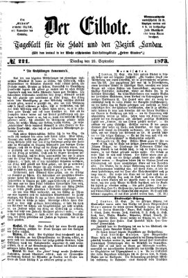 Der Eilbote Dienstag 23. September 1873