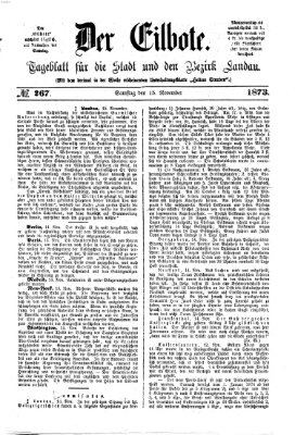 Der Eilbote Samstag 15. November 1873