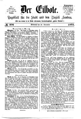 Der Eilbote Mittwoch 26. November 1873