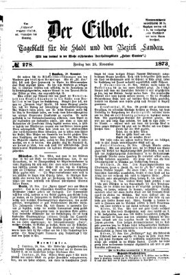 Der Eilbote Freitag 28. November 1873