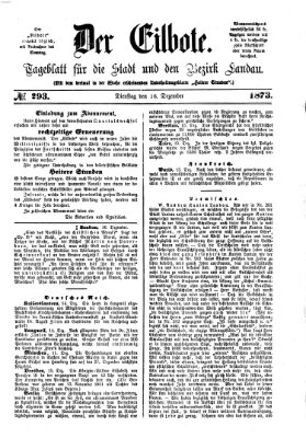 Der Eilbote Dienstag 16. Dezember 1873