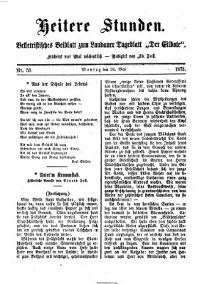 Heitere Stunden (Der Eilbote) Montag 26. Mai 1873
