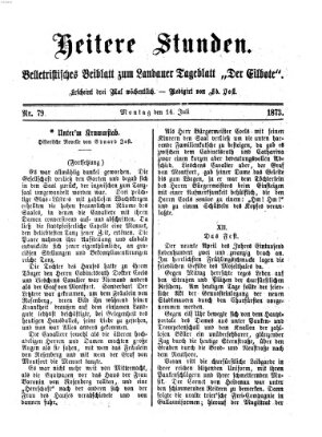 Heitere Stunden (Der Eilbote) Montag 14. Juli 1873