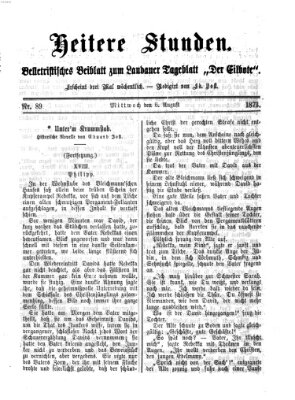 Heitere Stunden (Der Eilbote) Mittwoch 6. August 1873