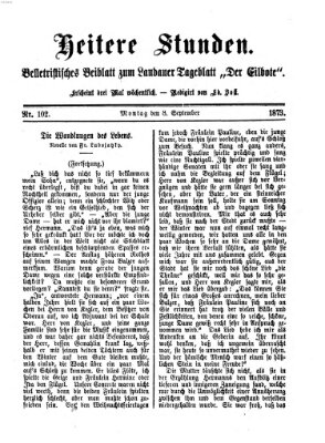 Heitere Stunden (Der Eilbote) Montag 8. September 1873
