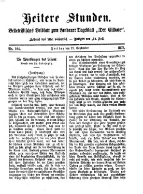 Heitere Stunden (Der Eilbote) Freitag 12. September 1873