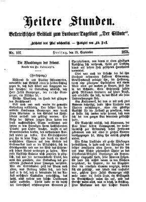 Heitere Stunden (Der Eilbote) Freitag 19. September 1873