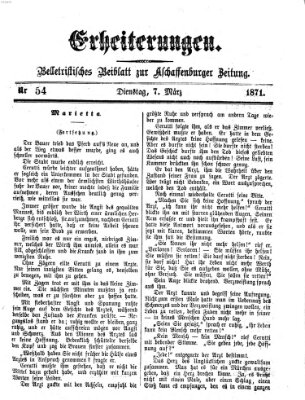 Erheiterungen (Aschaffenburger Zeitung) Dienstag 7. März 1871