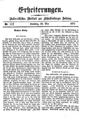 Erheiterungen (Aschaffenburger Zeitung) Dienstag 23. Mai 1871