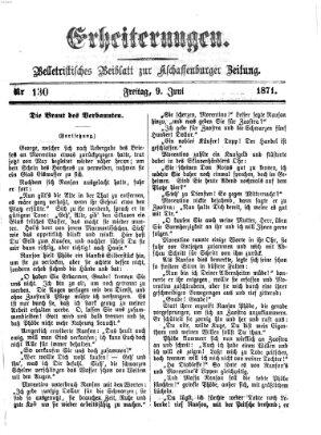 Erheiterungen (Aschaffenburger Zeitung) Freitag 9. Juni 1871