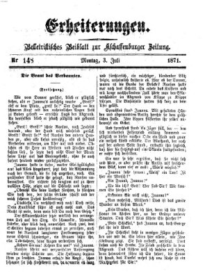 Erheiterungen (Aschaffenburger Zeitung) Montag 3. Juli 1871
