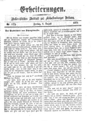 Erheiterungen (Aschaffenburger Zeitung) Freitag 4. August 1871