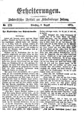 Erheiterungen (Aschaffenburger Zeitung) Dienstag 8. August 1871