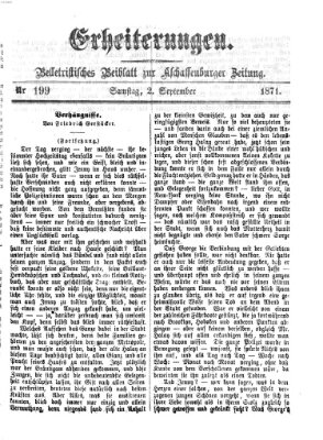 Erheiterungen (Aschaffenburger Zeitung) Samstag 2. September 1871