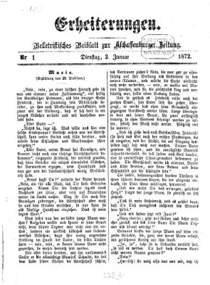 Erheiterungen (Aschaffenburger Zeitung) Dienstag 2. Januar 1872