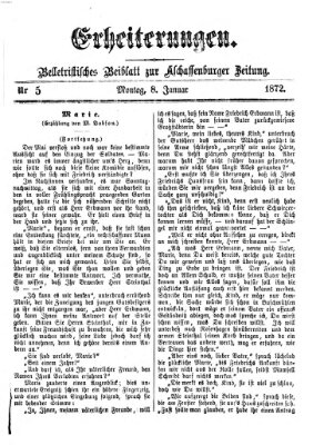 Erheiterungen (Aschaffenburger Zeitung) Montag 8. Januar 1872