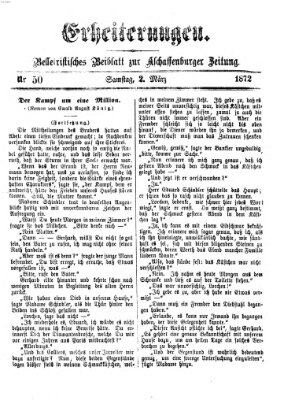 Erheiterungen (Aschaffenburger Zeitung) Samstag 2. März 1872