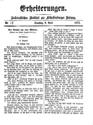 Erheiterungen (Aschaffenburger Zeitung) Samstag 6. April 1872