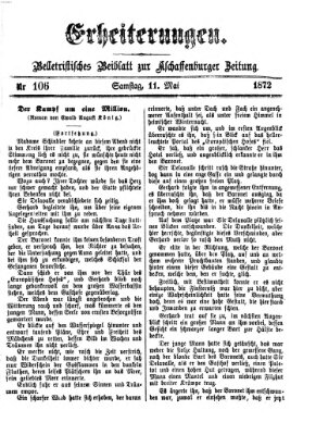 Erheiterungen (Aschaffenburger Zeitung) Samstag 11. Mai 1872