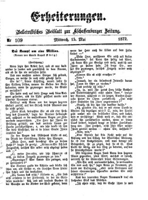 Erheiterungen (Aschaffenburger Zeitung) Mittwoch 15. Mai 1872