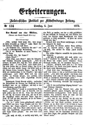 Erheiterungen (Aschaffenburger Zeitung) Dienstag 4. Juni 1872