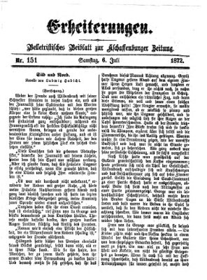 Erheiterungen (Aschaffenburger Zeitung) Samstag 6. Juli 1872