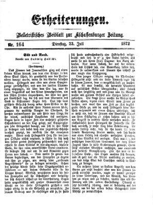 Erheiterungen (Aschaffenburger Zeitung) Dienstag 23. Juli 1872