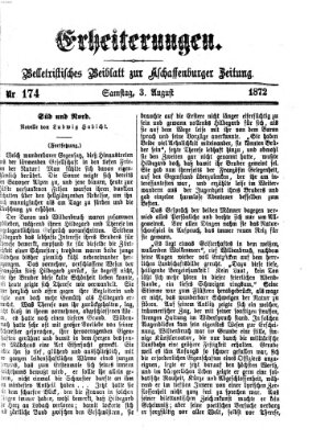 Erheiterungen (Aschaffenburger Zeitung) Samstag 3. August 1872