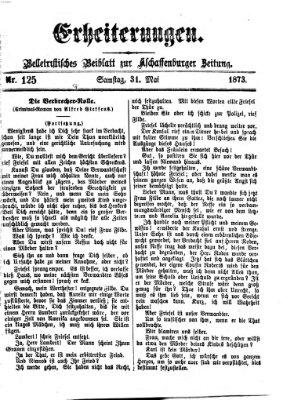 Erheiterungen (Aschaffenburger Zeitung) Samstag 31. Mai 1873