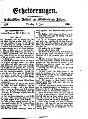 Erheiterungen (Aschaffenburger Zeitung) Dienstag 3. Juni 1873