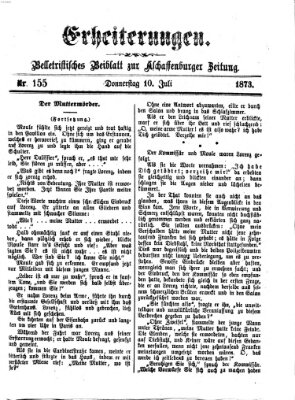 Erheiterungen (Aschaffenburger Zeitung) Donnerstag 10. Juli 1873
