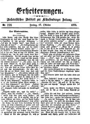 Erheiterungen (Aschaffenburger Zeitung) Freitag 17. Oktober 1873
