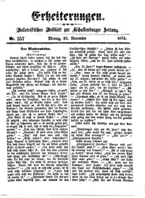 Erheiterungen (Aschaffenburger Zeitung) Montag 10. November 1873