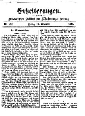 Erheiterungen (Aschaffenburger Zeitung) Freitag 19. Dezember 1873