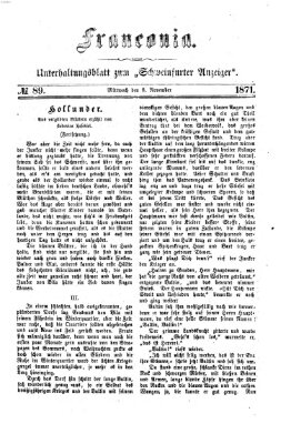 Franconia (Schweinfurter Anzeiger) Mittwoch 8. November 1871