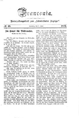 Franconia (Schweinfurter Anzeiger) Samstag 8. Juni 1872