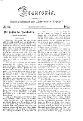 Franconia (Schweinfurter Anzeiger) Mittwoch 9. Oktober 1872