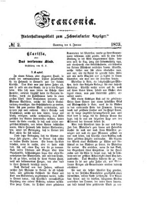 Franconia (Schweinfurter Anzeiger) Samstag 4. Januar 1873