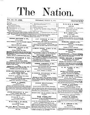 The nation Donnerstag 16. März 1871