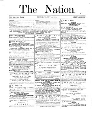 The nation Donnerstag 18. Juli 1872