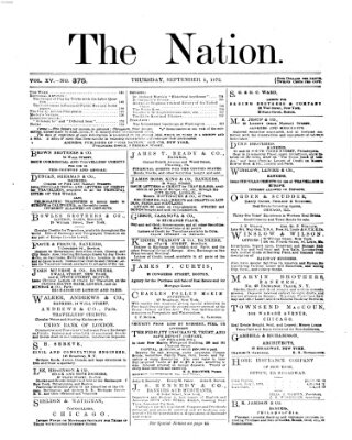 The nation Donnerstag 5. September 1872