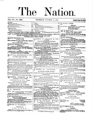 The nation Donnerstag 17. Oktober 1872