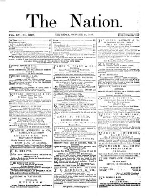 The nation Donnerstag 24. Oktober 1872